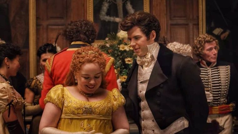 Imperdible: sale una filtración de la sinopsis de la tercera temporada de Bridgerton Penelope (Nicola Coughlan) y Colin (Luke Newton) en Bridgerton. Foto: Archivo