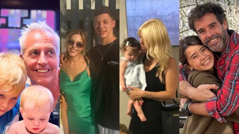 Las figuras del espectáculo celebraron con sus hijos. Créditos: Archivo MDZ