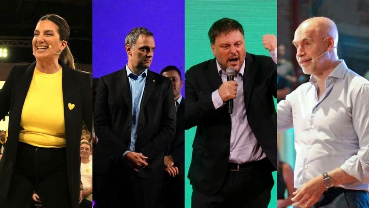 Silvia Lospennati, Manuel Adorni, Leandro Santoro y Horacio Rodríguez Larreta Foto: Noticias Argentinas