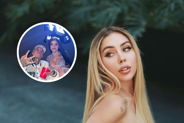 MAYA NAZOR, SANTA FE KLAN, KARELY RUIZ EL RAPERO ROMPIÓ CON LA INFLUENCER MEXICANA EN DICIEMBRE DE 2022 Foto: CANVA