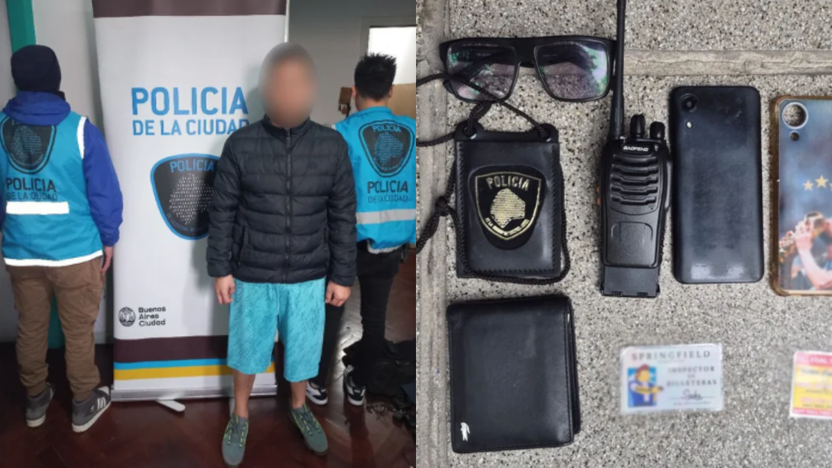 Se hacía pasar por policía, fue descubierto reteniendo a una pareja en la vía pública y lo detuvieron