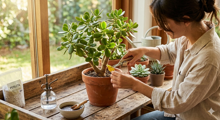 Los consejos para mantener el árbol de jade. Fuente: IA Gemini. Los consejos para mantener el árbol de jade. Fuente: IA Gemini.