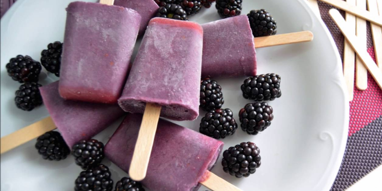 Paletas de mora Foto: Youtube