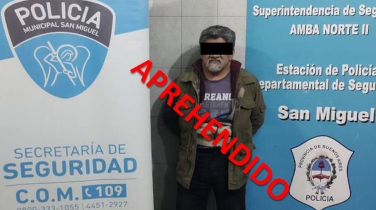 La foto difundida por la Policía de San Miguel Foto: Ministerio de Seguridad