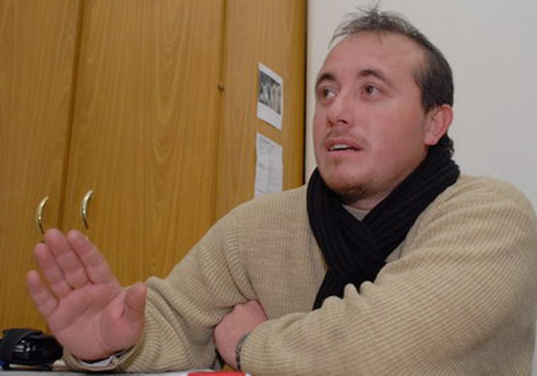 El dirigente sindical Roberto Macho, al frente de las denuncias. Foto: Mdz
