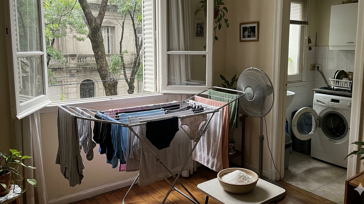 Adiós al olor a humedad: el truco definitivo para secar la ropa adentro en días húmedos