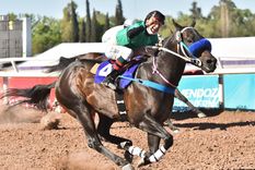 Loyal King y su jockey Nahuel Aguirre se destacaron ayer en Mendoza Foto: gentileza José Maluf