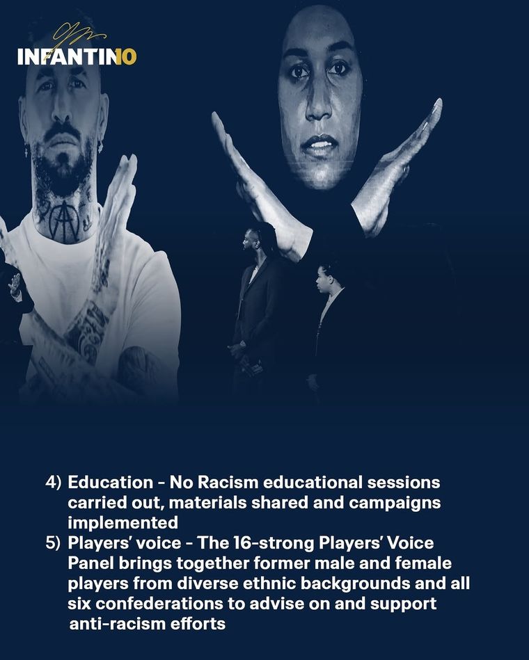 Tras el caso Prestianni-Vinícius, la FIFA anunció sanciones más duras y nuevos protocolos para combatir el racismo en el fútbol. Tras el caso Prestianni-Vinícius, la FIFA anunció sanciones más duras y nuevos protocolos para combatir el racismo en el fútbol.