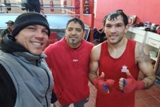 Gumersindo Carrasco junto a Pablo Chacón y su hermano Juan.