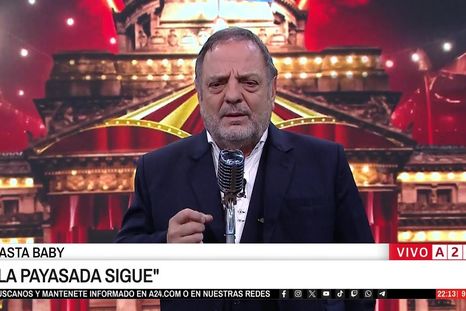 Baby Etchecopar reavivó la trastienda del vínculo entre Andrea del Boca y Cristina Fernández de Kirchner. Foto: captura de video A24. Baby Etchecopar reavivó la trastienda del vínculo entre Andrea del Boca y Cristina Fernández de Kirchner. Foto: captura de video A24.