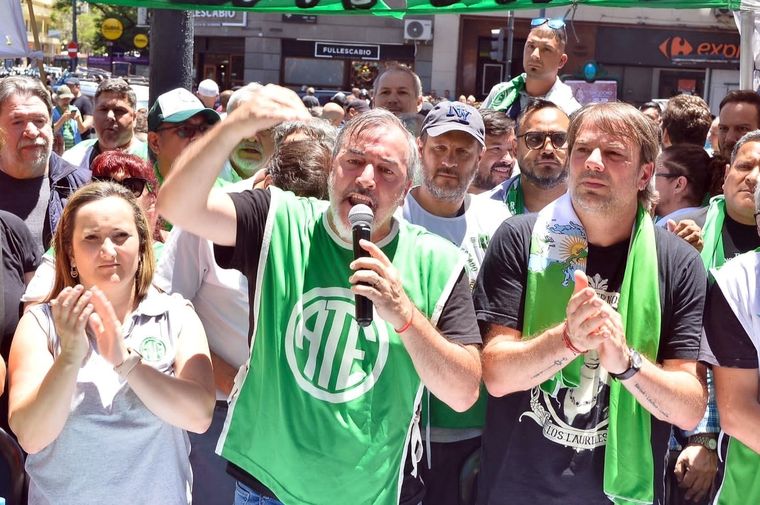 El titular de ATE, Rodolfo Aguiar.