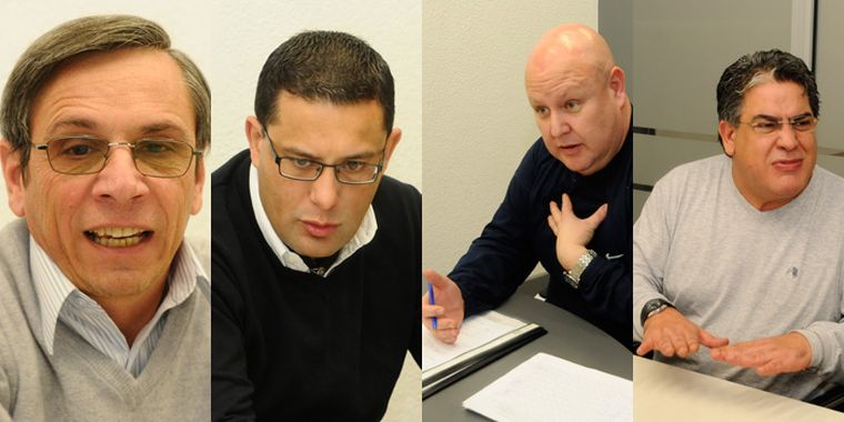 Caleri, Sarmiento, Civit y Gil. Foto: Alf Ponce / MDZ