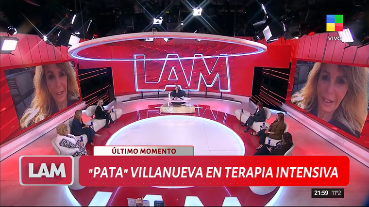 Pata Villanueva internada de urgencia. Pata Villanueva internada de urgencia. 