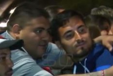 Gonzalo Luján mientras saludaba a los hinchas Foto: Captura ESPN Gonzalo Luján mientras saludaba a los hinchas Foto: Captura ESPN