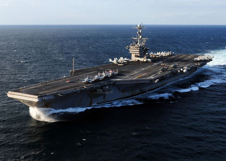 El portaaviones USS George Washington llega al país Foto: Wikipedia