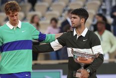Carlos Alcaraz habló sobre Jannik Sinner y palpitó Wimbledon. Foto: EFE Carlos Alcaraz habló sobre Jannik Sinner y palpitó Wimbledon. Foto: EFE