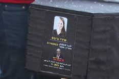 El macabro mensaje de Hamas en el féretro Foto: Captura