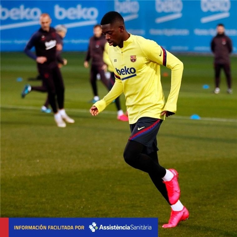 Dembéle Foto: @FCBarcelona_es
