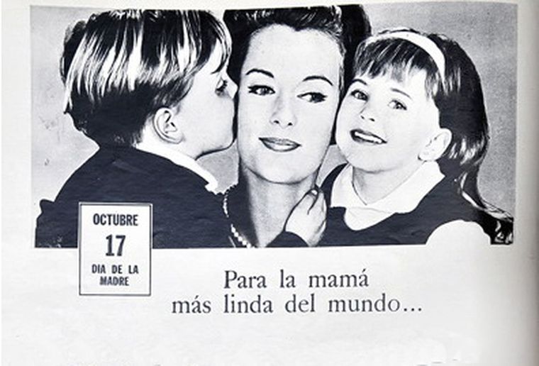 Aviso de la revista Atlántida de 1965. Ese año el Día de la Madre también fue el 17 de octubre. Foto: MDZ / Archivo