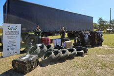 Parte de la mercadería secuestrada
