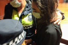La condenada cuando es trasladada al penal Foto: LV7