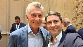El expresidente Mauricio Macri junto al senador nacional del PRO Martín Goerling, quien lo señaló como posible candidato para la cámara alta por la Ciudad de Buenos Aires en las próximas elecciones legislativas. Foto: X (@MARTINGOERLING)