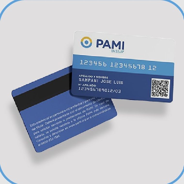 La credencial plástica de PAMI sigue vigente para acceder a prestaciones. Foto: PAMI La credencial plástica de PAMI sigue vigente para acceder a prestaciones. Foto: PAMI