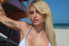 La influencer celebró la clasificación de la Scaloneta con una bikini diminuta. / Instagram @martacfort