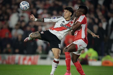 En su regreso a la titularidad en River, Sebastián Driussi tuvo una situación muy clara en el comienzo del encuentro, pero no pudo convertir.&nbsp;