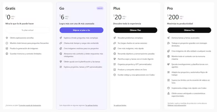 OpenAI sale a disputarle el mercado regional a Google con una tarifa más accesible para el bolsillo argentino. OpenAI sale a disputarle el mercado regional a Google con una tarifa más accesible para el bolsillo argentino.