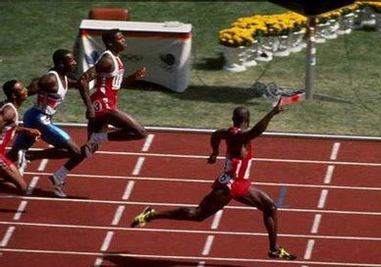 Ben Johnson en la histórica carrera. Foto: blog