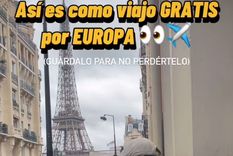 Alez Miller compartió en sus redes sociales cómo viajar gratis por Europa Foto: @alezmiller