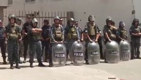Los manifestantes se enfrentaron con la Policía en Moreno.  Foto: captura de pantalla.