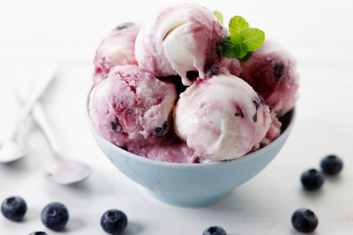 MDZol | Receta de helado de arándanos fácil y natural