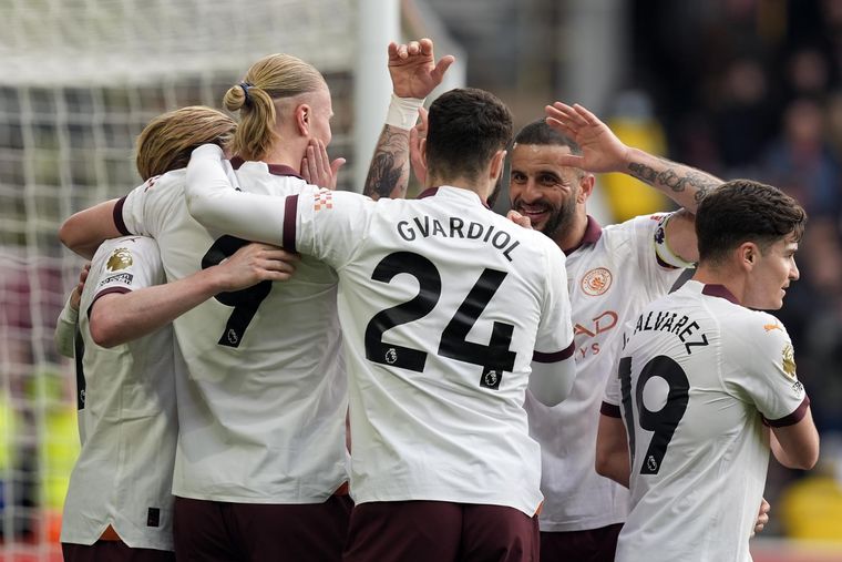 El City no detiene su marcha y sumó una nueva victoria. Foto: EFE