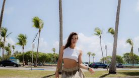 Emilia Attias brilló en Miami.