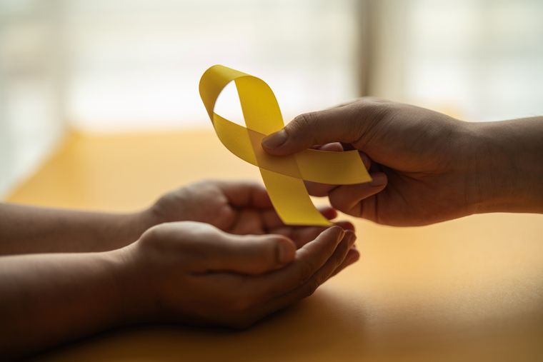 El lazo amarillo, que representa la lucha por la prevención del suicidio en el mundo, se eligió en homenaje a Mike Emme, un adolescente estadounidense que se quitó la vida a los 17 años. El joven había pintado su preciado auto de color amarillo. 