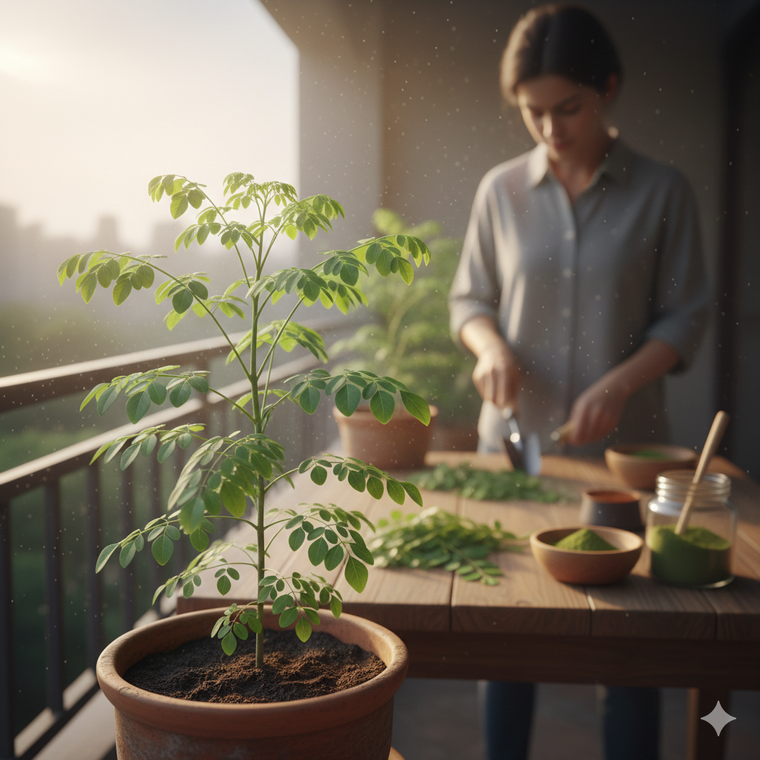 Moringa, el árbol milagroso. Fuente IA Gemini.