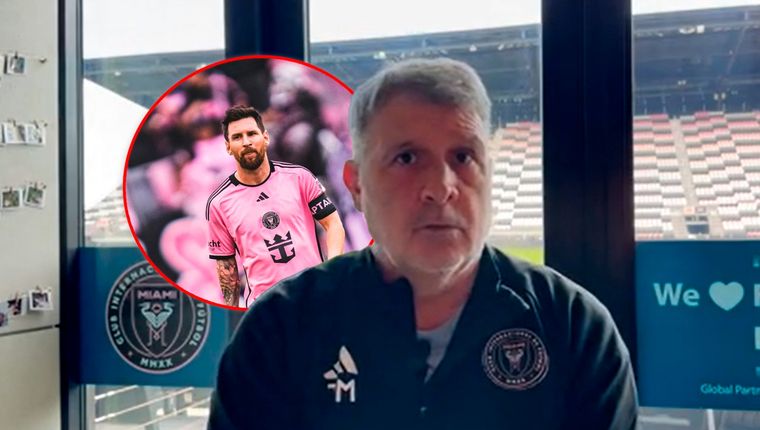 El Tata Martino explicó el trabajo que están haciendo en Inter para la recuperación de Messi. Foto: Captura Olé e Inter Miami