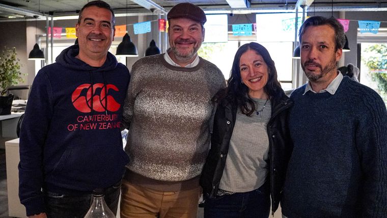 Walter Moreno, Fede Croce, Laura Fiochetta y Pablo Icardi. Walter Moreno, Fede Croce, Laura Fiochetta y Pablo Icardi.