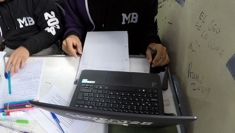 La Escuela Manuel Belgrano de Godoy Cruz fue sede para el inicio del operativo Foto: ALF PONCE MERCADO / MDZ