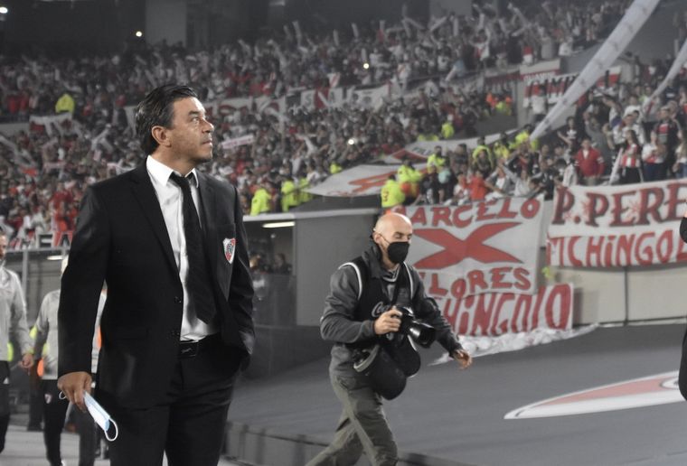 El Muñeco dirigió, quizás, su último partido en el Monumental Foto: River Plate