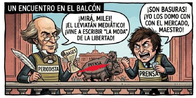 Seguramente Alberdi confrontaría a Milei en su visión Seguramente Alberdi confrontaría a Milei en su visión