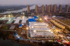 inauguran el hospital construido en 10 dias en wuhan