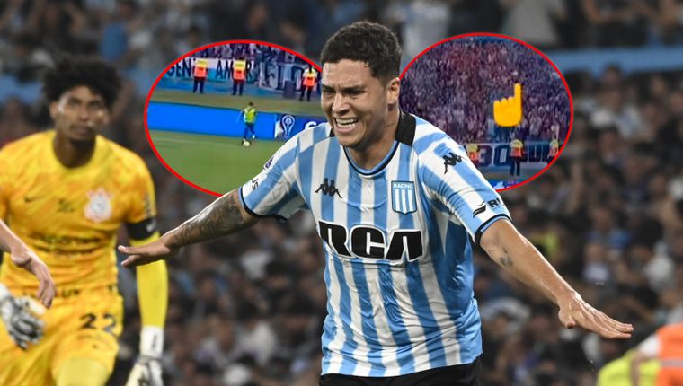 Hubo dos detalles clave en el segundo gol de Juanfer Quintero. Foto: Fotobaires y captura @leonelarielper1