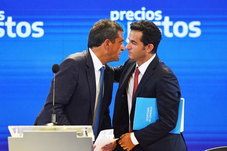 Sergio Massa con Matías Tombolini Sergio Massa con Matías Tombolini