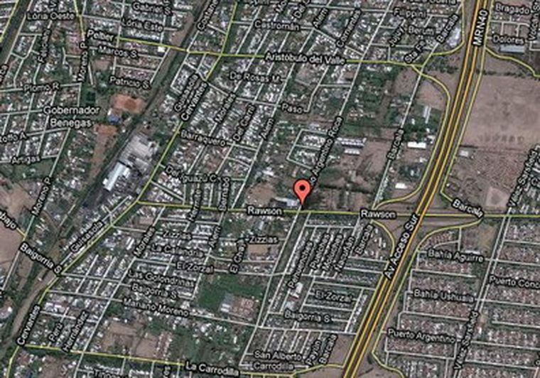 La vivienda saqueada está ubicada en calle Rocal al 1.700. Foto: Google Maps