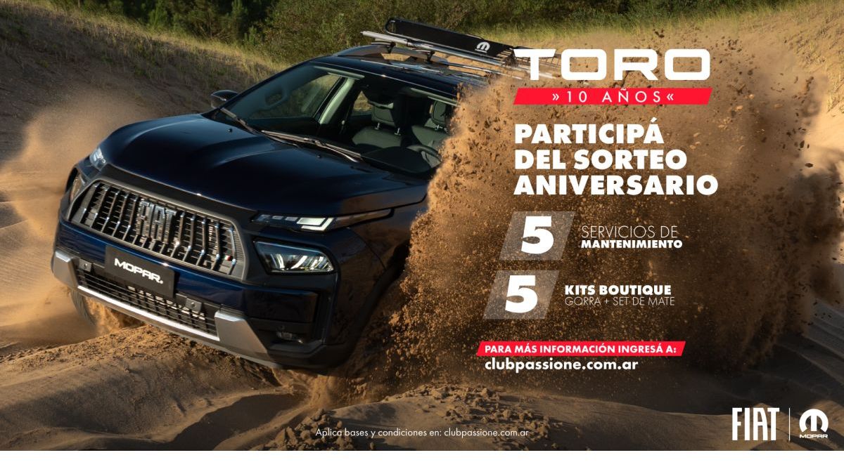 Fiat celebra los 10 años de la pick-up Toro en Argentina
