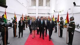 Javier Milei participó en Bolivia de la asunción del nuevo presidente Rodrigo Paz Pereira.