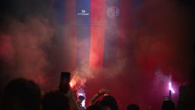 Una multitud copó San Juan y Boedo para la presentación de la nueva camiseta de San Lorenzo.